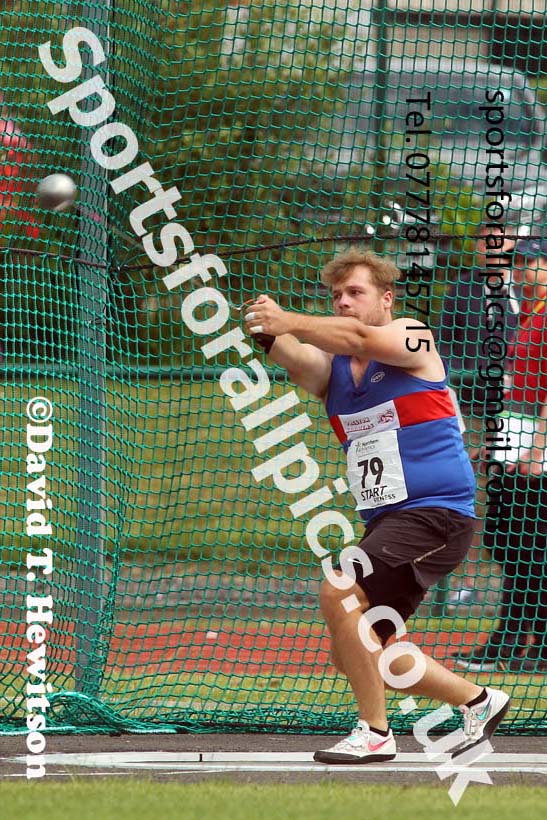 Mens hammer, 2021 Northern Senior and Under-20s Champs., Leigh. Photo: David T. Hewitson/Sports for All Pics